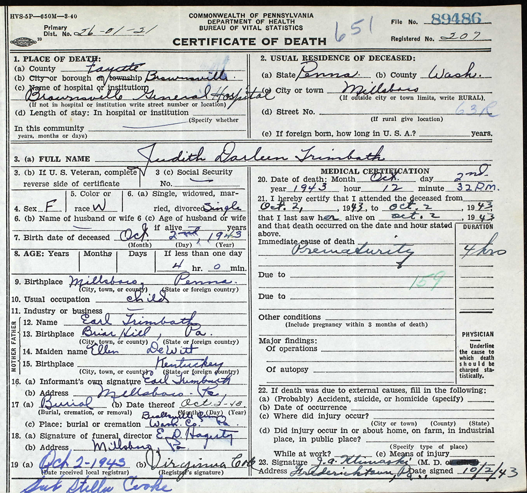 Judith Darlene Trimbath